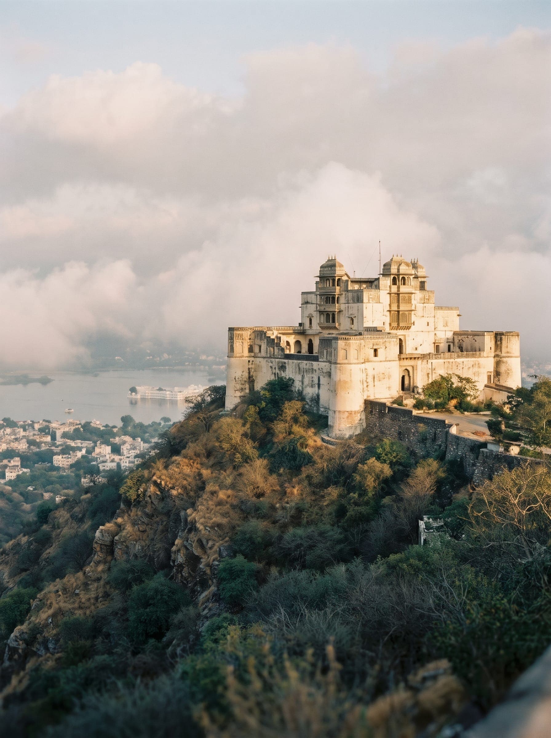 The Monsoon Palace on its hilltop above Udaipur